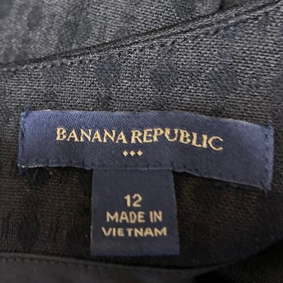 Banana Republic Black Checkered Sleeveless Back Zip Mini Pencil Sheath Dress 12 - Picture 4 of 5